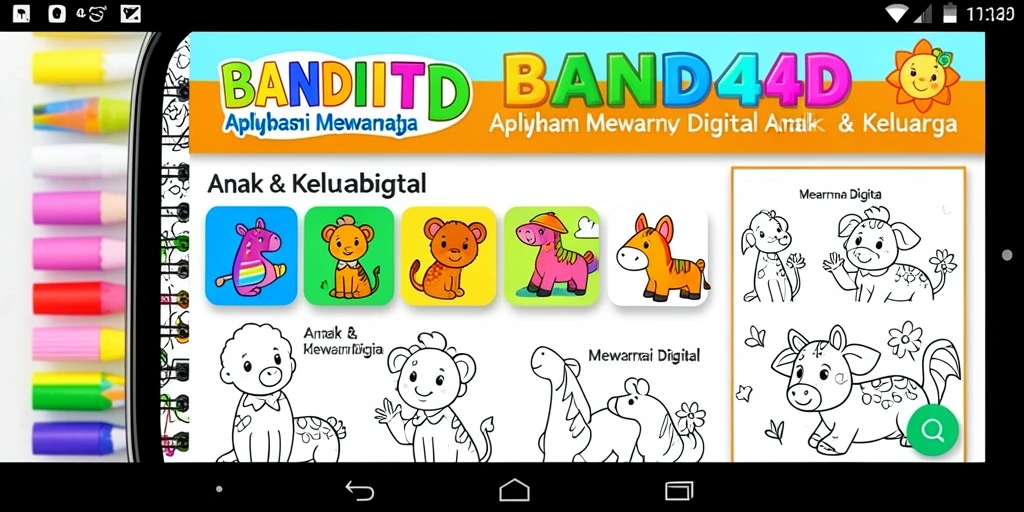Tampilan antarmuka mewarnai yang menyenangkan di BANDIT4D.