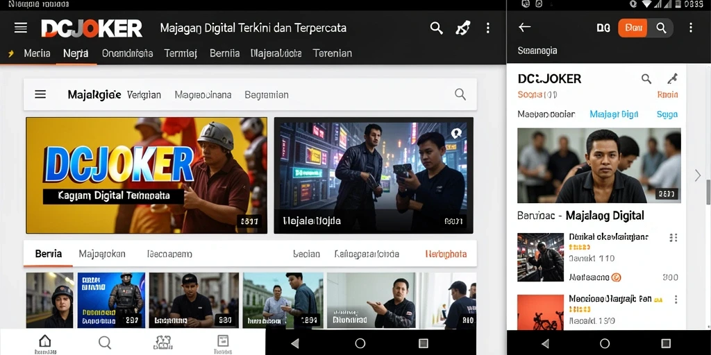 Tampilan antarmuka IDCJOKER yang modern dan informatif.