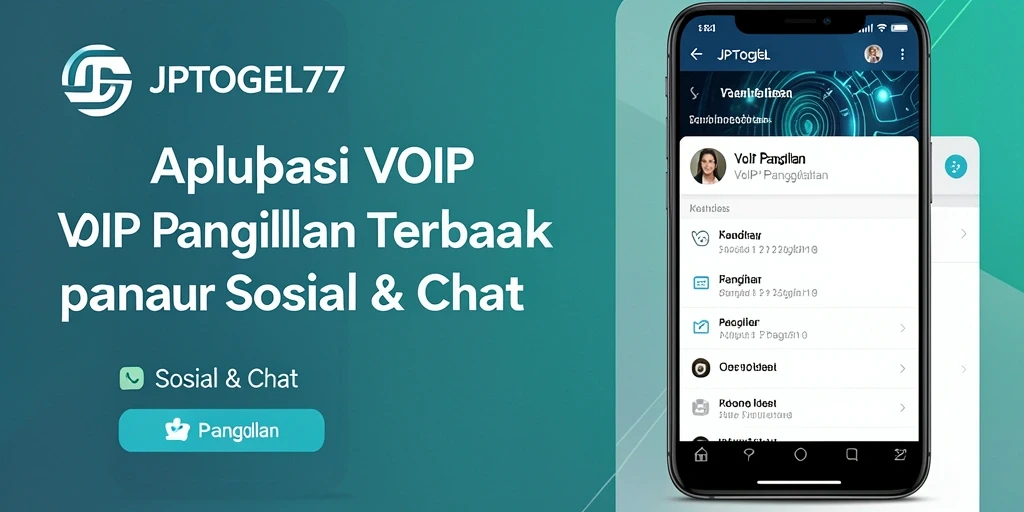 Tampilan antarmuka utama JPTOGEL77 untuk VoIP Panggilan yang modern.