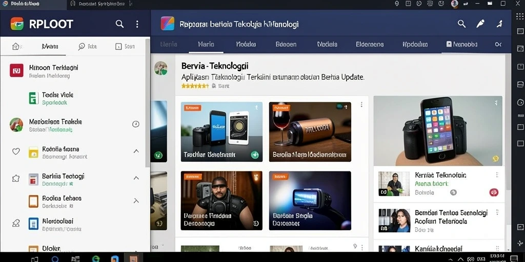 Antarmuka aplikasi RPLOOT yang modern dan informatif.