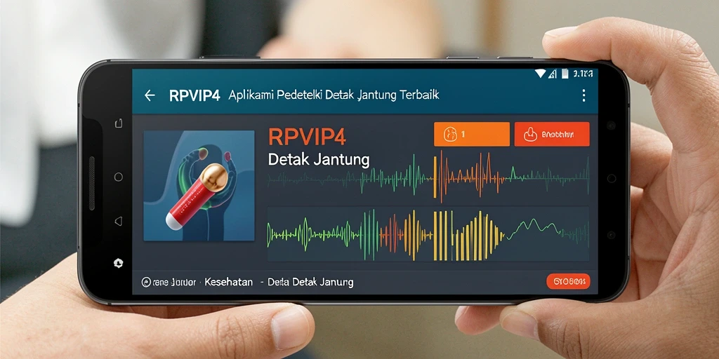 Antarmuka intuitif RPVIP4 untuk monitoring detak jantung.